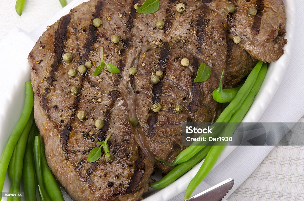 Gegrilltes Steaks. Barbecue - Lizenzfrei Fleisch Stock-Foto