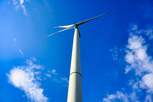 Wind Energy with blue sky