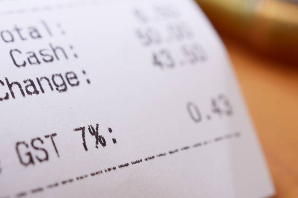 istock GST vat word in a receipt on table 1509057137