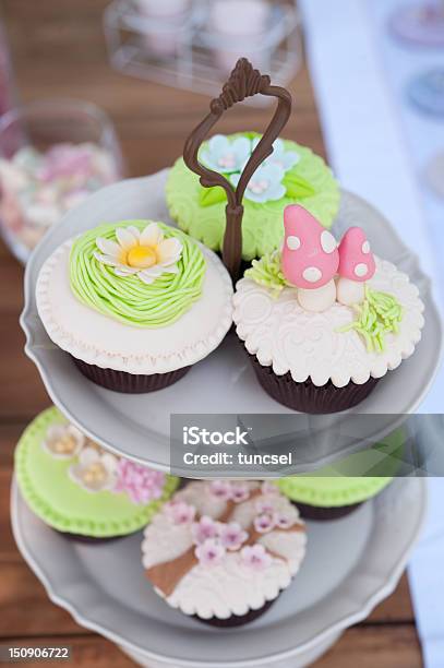 Tea Party Stock Photo - Download Image Now - Baked, Buttercream, Cake
