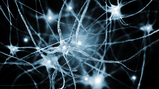 Neurons. Concept. 3D Render