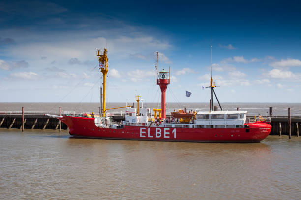 Cuxhaven, lower saxony,Germany, Europe- June 20,2023: Lightvessel Elbe 1