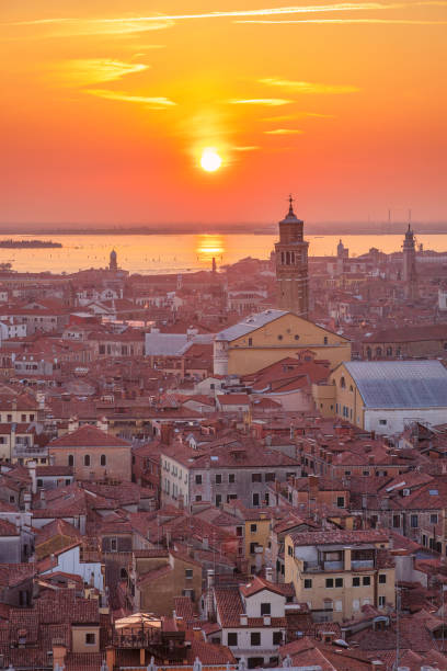 istock Top view of Venice from the St. Mark's Campanile tower at sunset 1509089184