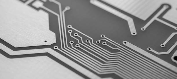 istock printed circuit board. layout of tracks. 1509097440