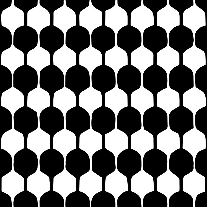 Abstract geometric black and white hipster fashion random handmade organic background pattern