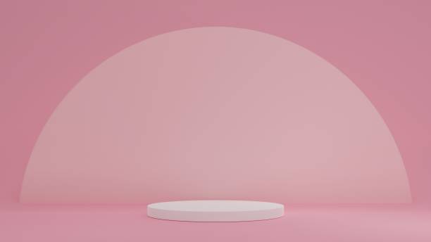 istock Product Stand in pink room ,Studio Scene For Product ,minimal design,3D rendering 1509137598