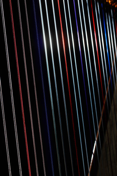 istock Harp instrument strings closeup. Irish harp music 1509148270