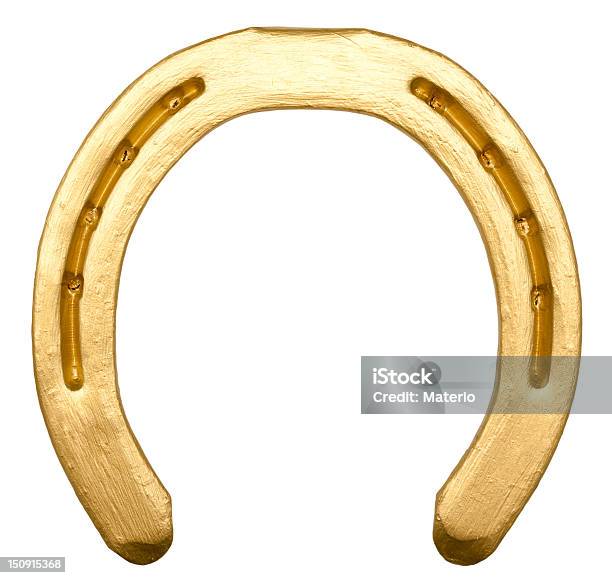 Golden Horseshoe Stockfoto und mehr Bilder von Hufeisen - Hufeisen, Gold - Edelmetall, Goldfarbig