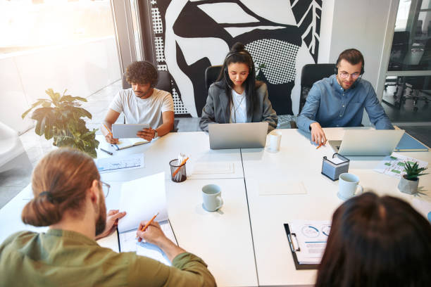 istock Successful hipster team in coworking. Freelancers. 1509168920
