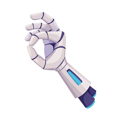 istock Robot hand showing ok good emoji gesture sign 1509188076
