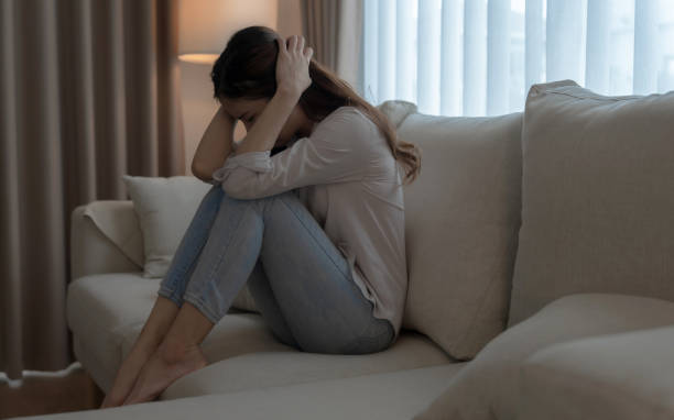 istock Asian woman suffering from stress and depression. 1509223291