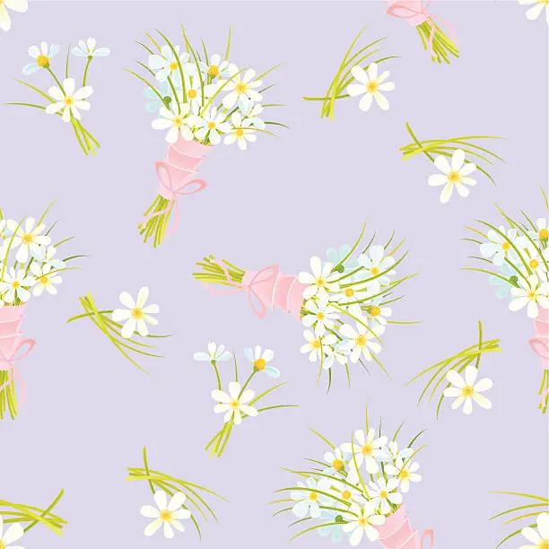 Vector illustration of Daisy Pattern