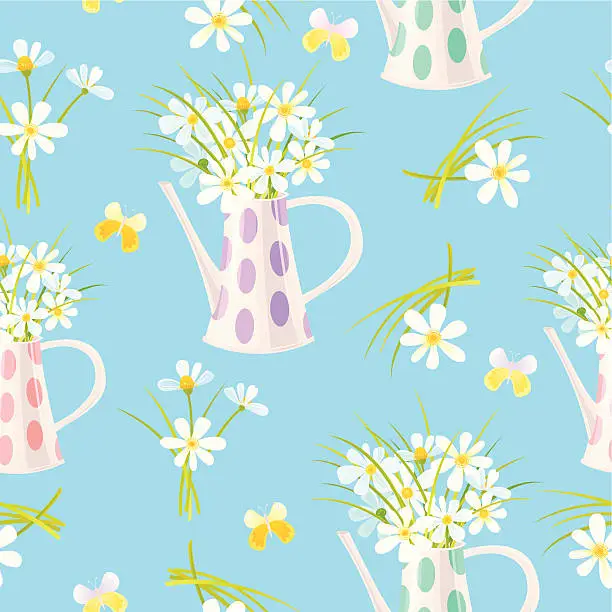 Vector illustration of Daisy Pattern