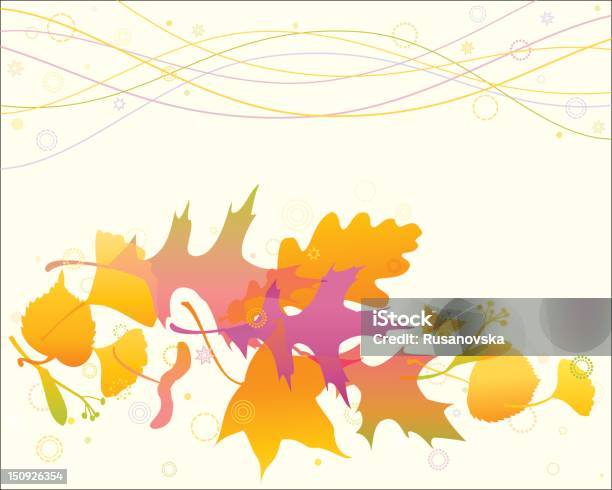 Elegante Herbst Stock Vektor Art und mehr Bilder von Abstrakt - Abstrakt, Ahornblatt, Ahornsame