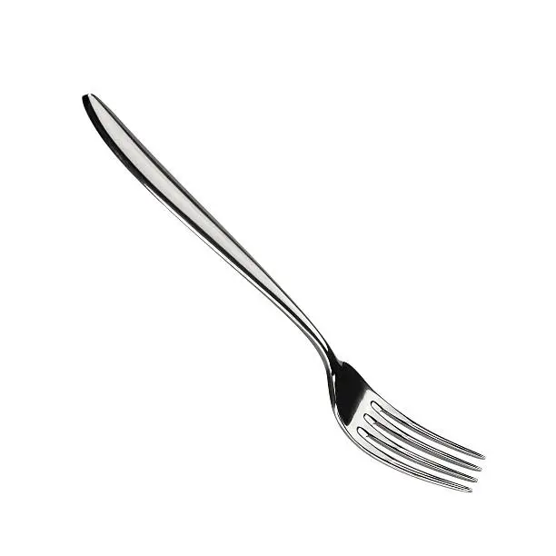 Fork isolated over white background
