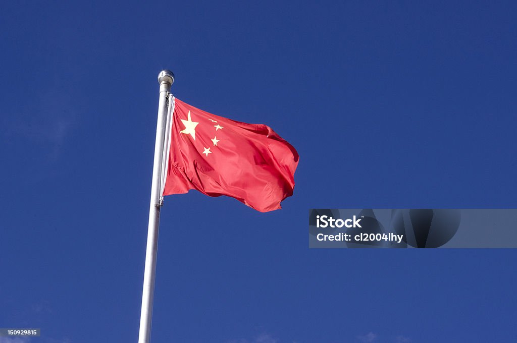 Bandera china - Foto de stock de Amarillo - Color libre de derechos