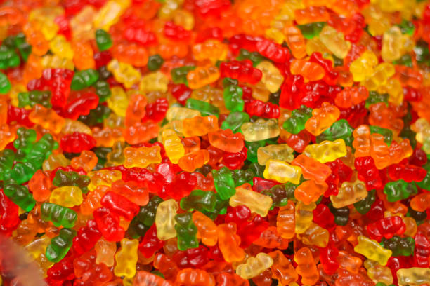 istock Lots of sweets and marmalade. Sweets close-up 1509301061