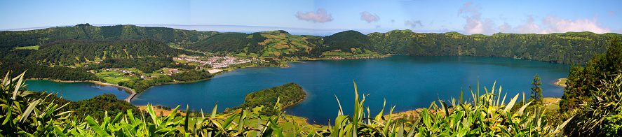 panoramic photograph of Lago Nero, Valle Maira, Cuneo, Piedmont