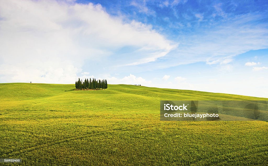 아름다운 투스카니 환경은 발 도르시아, 이탈리아 - 로열티 프리 0명 스톡 사진
