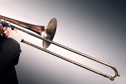 3D rendering illustration of a trumpet
