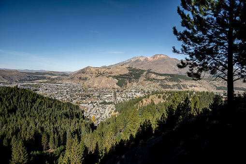 The city of Esquel, in Chubut, seen from a viewpoint.