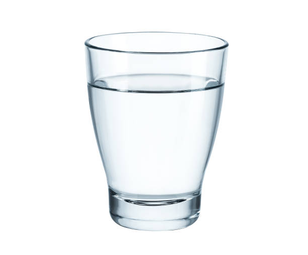 istock Water glass isolated on white background with clipping path included 1509366425