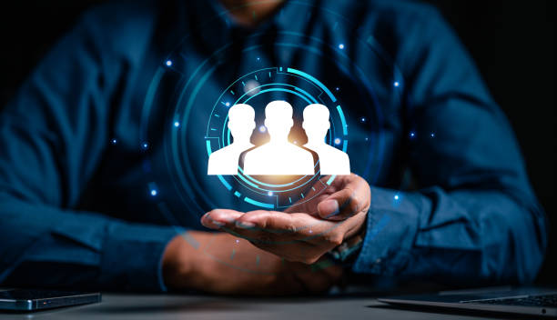 istock businessman hold to leadership management. human resources social network communication. leadership. 1509383707