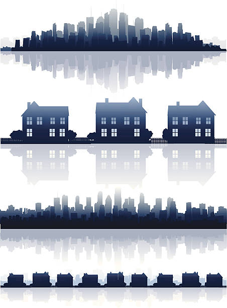 Real estate vector art illustration