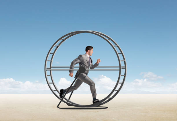 istock Businessman Running In Circles On A Treadmill 1509391938