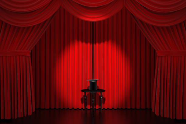 istock Stage curtain with hat XXL 150939634
