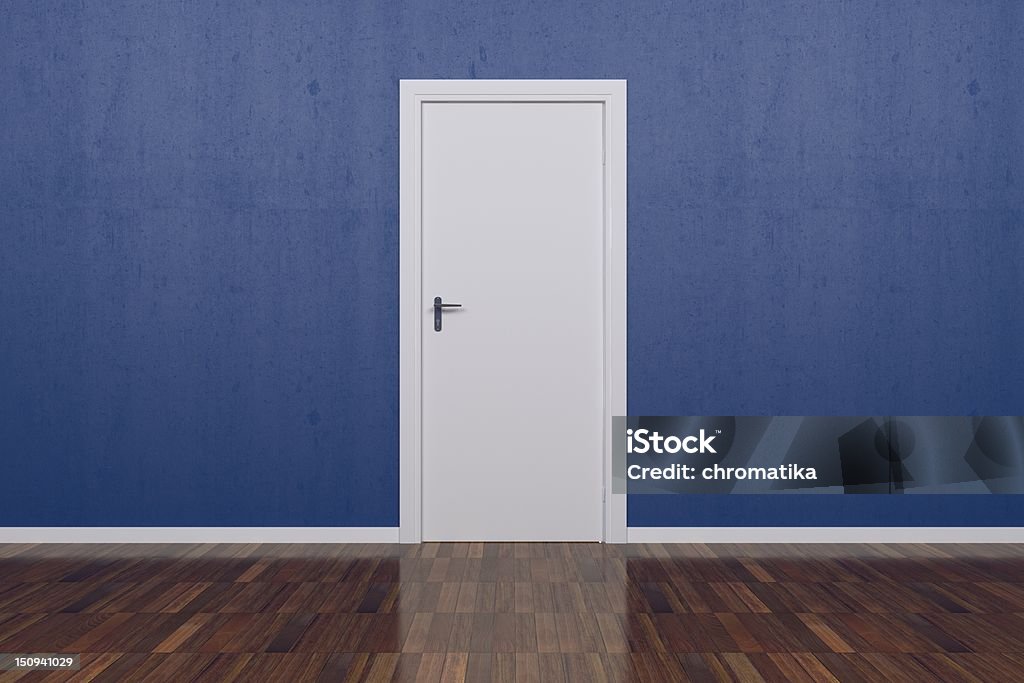 Habitación con Puerta blanca - Foto de stock de Abrir libre de derechos