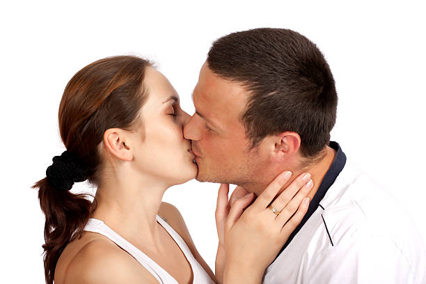 istock Young couple kissing 150941447