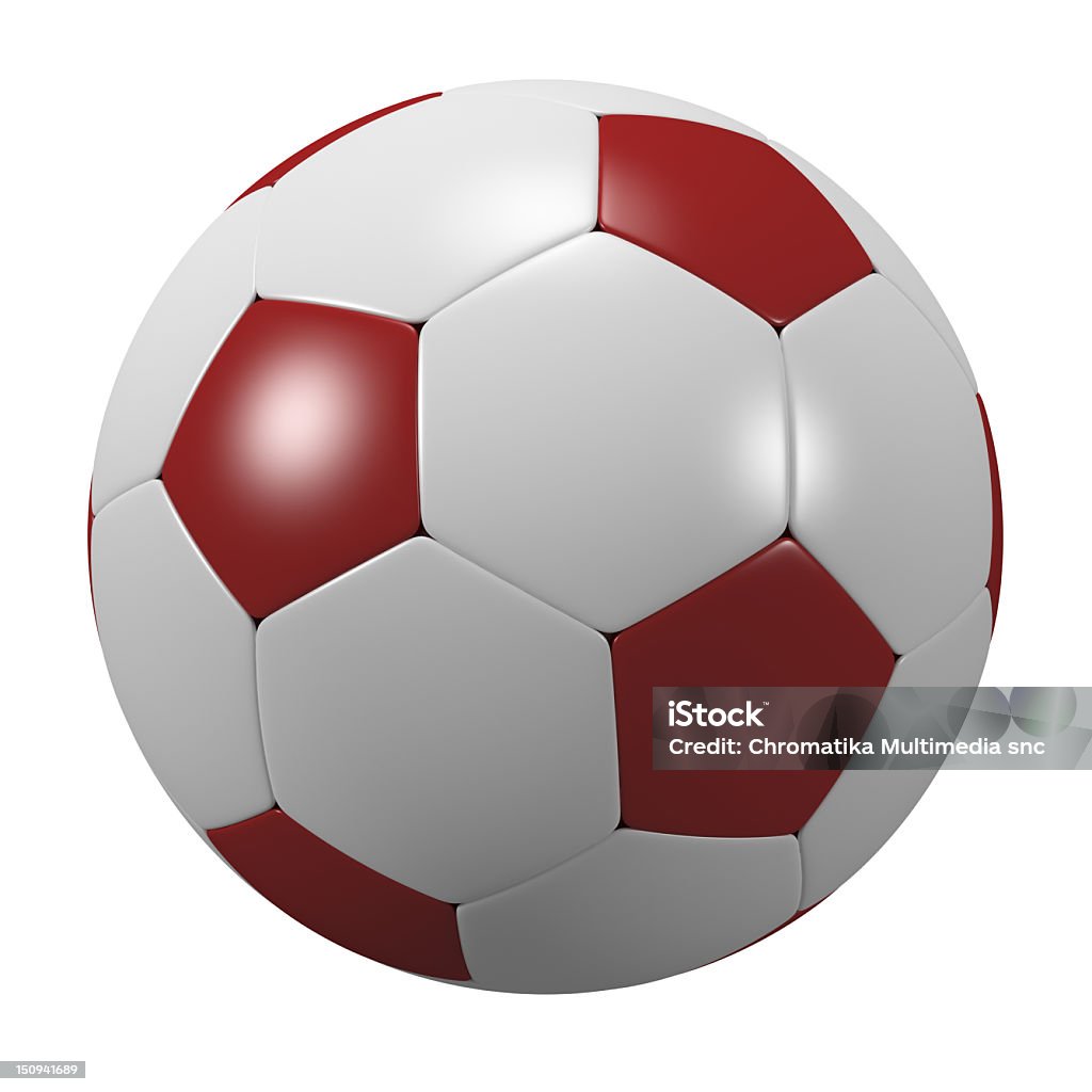 Pallone da calcio isolato - Foto stock royalty-free di Calcio - Sport