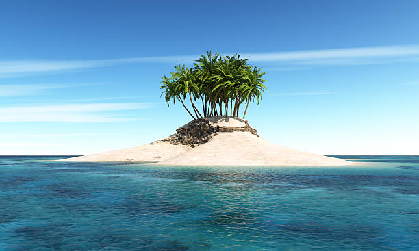 istock View of beautiful island with palm trees 150941764