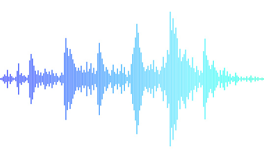 Sound Wave Vector. Waves as Audio Equalizer Isolated on Background. Audio Technology. Pulse Musical Waveform
