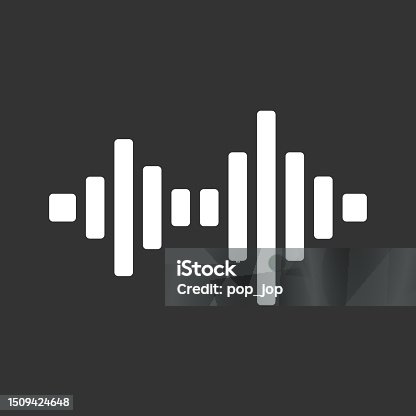 istock Sound Wave Vector Icon. Waves as Audio Equalizer Isolated on Background. Audio Technology. Pulse Musical Waveform 1509424648