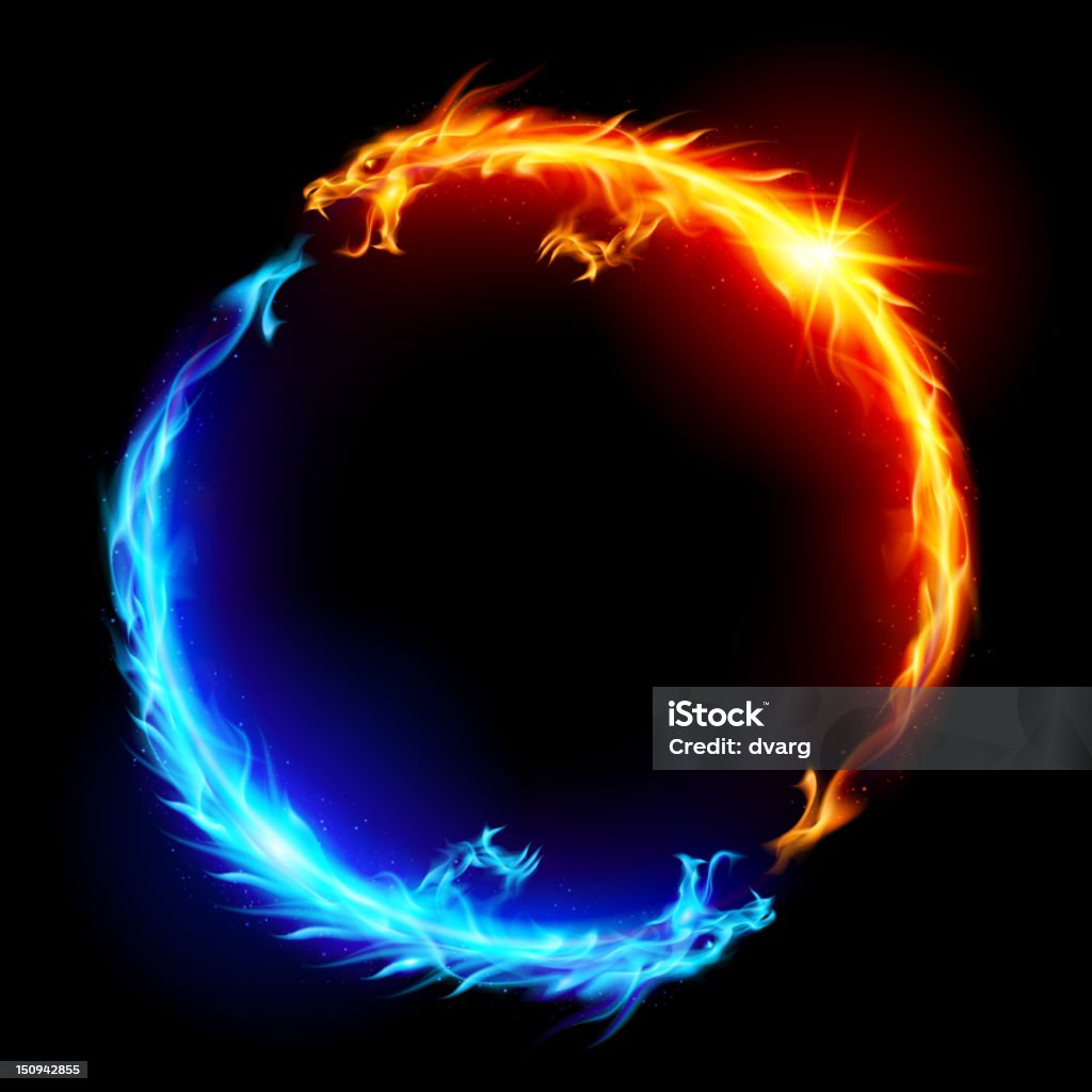 Rồng Lửa Xanh Và Đỏ Hình minh họa Sẵn có - Tải xuống Hình ảnh Ngay ...