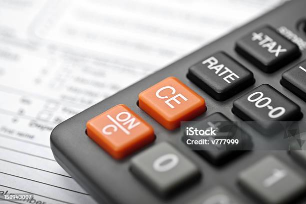 Accounting Stock Photo - Download Image Now - Black Color, Business, Calculator