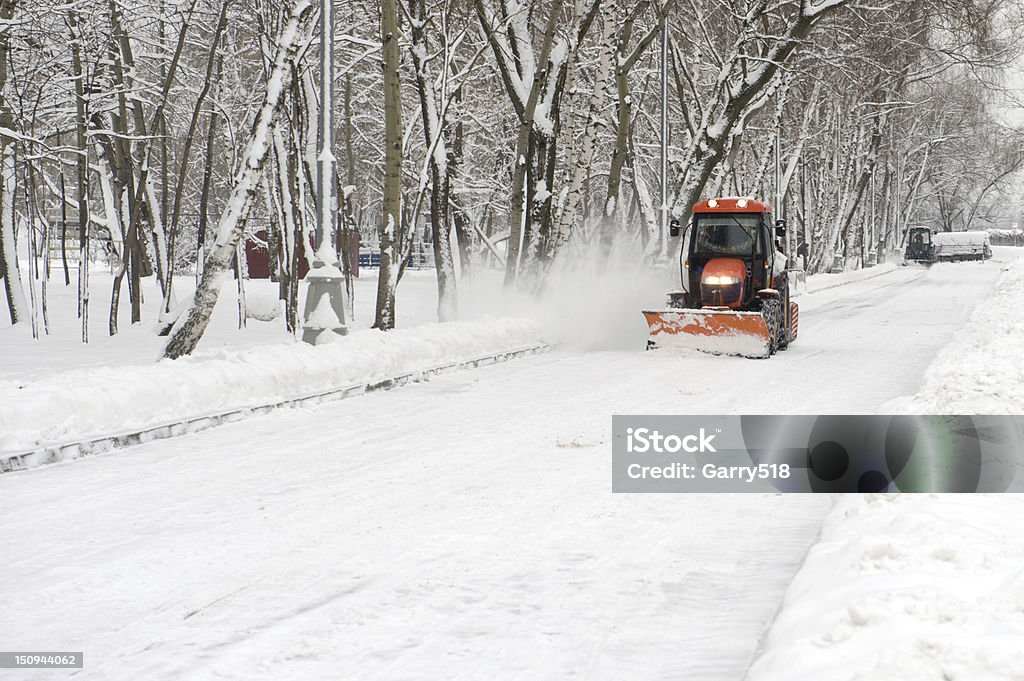 tractor Remoção de neve - Royalty-free Ao Ar Livre Foto de stock