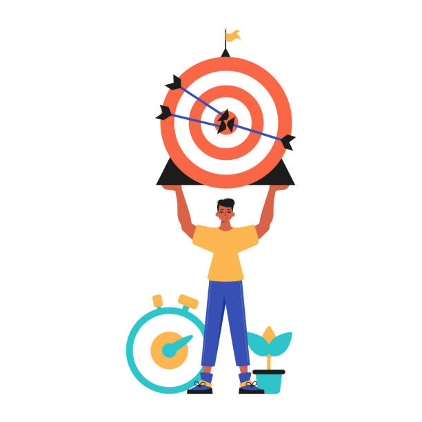 istock The derision holds in his spend a devour with arrow that hit the listen on. Trendy style, Vector Illustration 1509469193