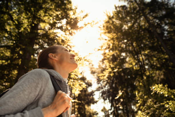 istock Woman walking in the nature setting. 1509517103