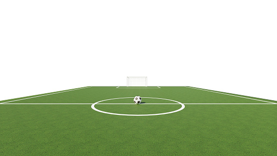 football field with grass