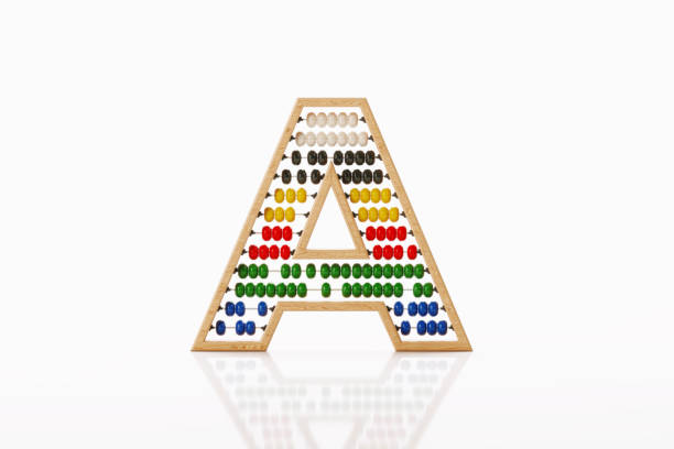 istock Letter A Made Of Abacus On White Background 1509577470