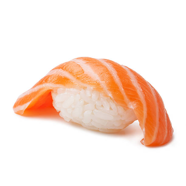 sake-sushi - sake nigiri stock-fotos und bilder