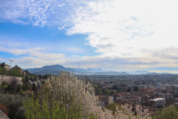 View of Bergamo in Italy
