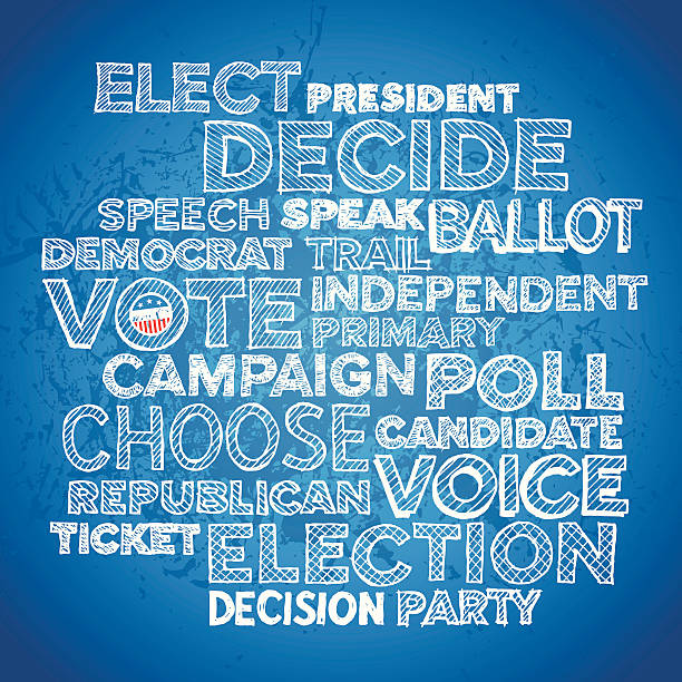 ilustrações de stock, clip art, desenhos animados e ícones de texto desenho animado votação - voting doodle republican party democratic party
