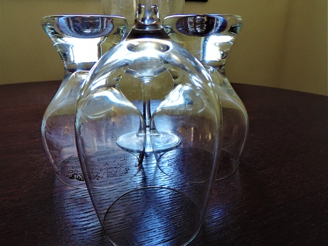 Stunning cut glass perfume atomizer on white