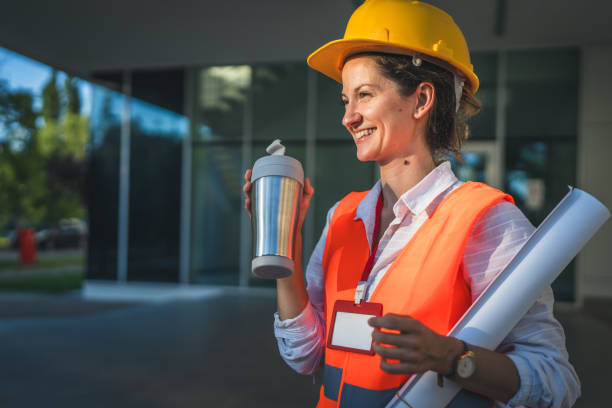 istock architect woman female construction engineer stand outdoors 1509743552