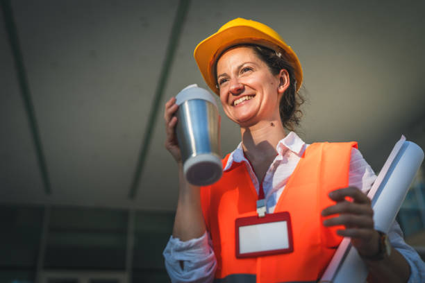 istock architect woman female construction engineer stand outdoors 1509743586
