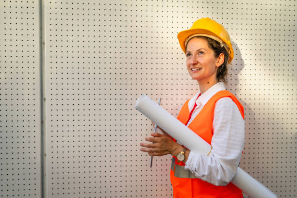 istock architect woman female construction engineer stand outdoors 1509745173